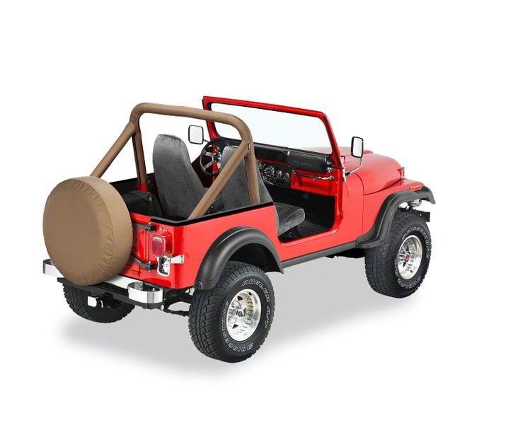 Bestop Jeep Wrangler Targa-Style Strapless Bikini Top - Spice 52519-37  (92-95 Jeep Wrangler YJ)