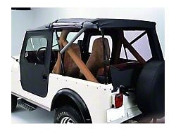 Bestop Tigertop Complete Soft Top; Black Crush (76-86 Jeep CJ7)