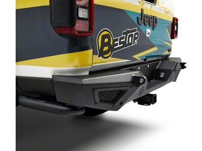 Bestop Granite Series Rear Rock Rails; Matte Black (20-24 Jeep Gladiator JT)