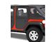 Bestop 2-Piece Full Fabric Rear Doors; Black Twill (07-18 Jeep Wrangler JK 4-Door)