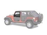 Bestop Element Front Upper Doors; Black Diamond (18-24 Jeep Wrangler JL)