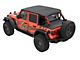 Bestop Header Extended Safari Cable Style Bikini Top; Black Diamond (18-23 Jeep Wrangler JL 4-Door)