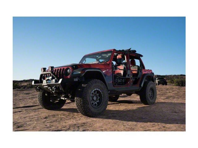 Bestop HighRock 4x4 Element Rear Doors; Matte Black (18-24 Jeep Wrangler JL 4-Door)