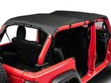 Bestop Safari-Style Header Bikini Top; Black Diamond (18-24 Jeep Wrangler JL 4-Door)