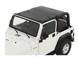 Bestop Sun Extended Safari Style Bikini Top; Black Diamond (97-06 Jeep Wrangler TJ, Excluding Unlimited)