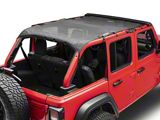 Bestop Sun Extended Safari-Style Bikini Top; Black Mesh (18-24 Jeep Wrangler JL 4-Door)