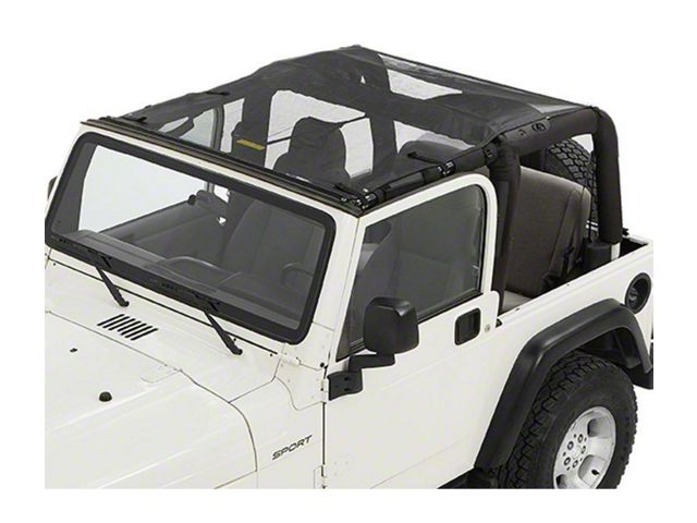 Bestop Sun Extended Safari Style Bikini Top; Mesh (97-06 Jeep Wrangler TJ, Excluding Unlimited)