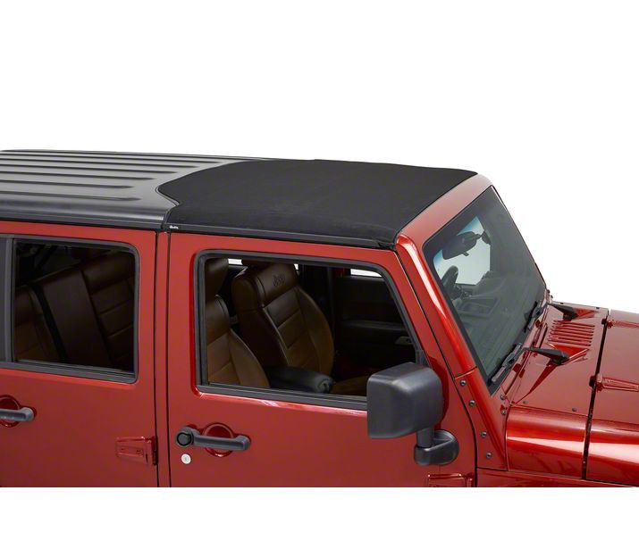 Bestop Jeep Wrangler Sunrider for Factory Hard Tops; Black Twill 52453-17  (07-18 Jeep Wrangler JK)