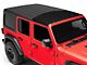 Bestop Sunrider for Factory Hard Tops; Black Twill (18-24 Jeep Wrangler JL)