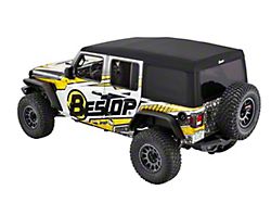 Bestop Supertop Ultra Soft Top; Black Twill (18-24 Jeep Wrangler JL 4-Door)