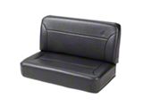 Bestop Trailmax II Fixed Back Rear Bench Seat; Black Crush (66-95 Jeep CJ5, CJ7 & Wrangler YJ)