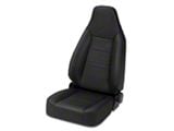 Bestop Trailmax II Sport All Vinyl Front Seat; Black Crush (76-06 Jeep CJ7, Wrangler YJ & TJ)