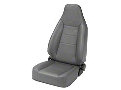 Bestop Trailmax II Sport All Vinyl Front Seat; Charcoal (76-06 Jeep CJ7, Wrangler YJ & TJ)