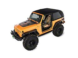 Bestop Trektop Glide Slantback Soft Top; Black Diamond (18-24 Jeep Wrangler JL 2-Door)