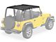 Bestop Safari-Style Header Bikini Top; Black Diamond (03-06 Jeep Wrangler TJ, Excluding Unlimited)