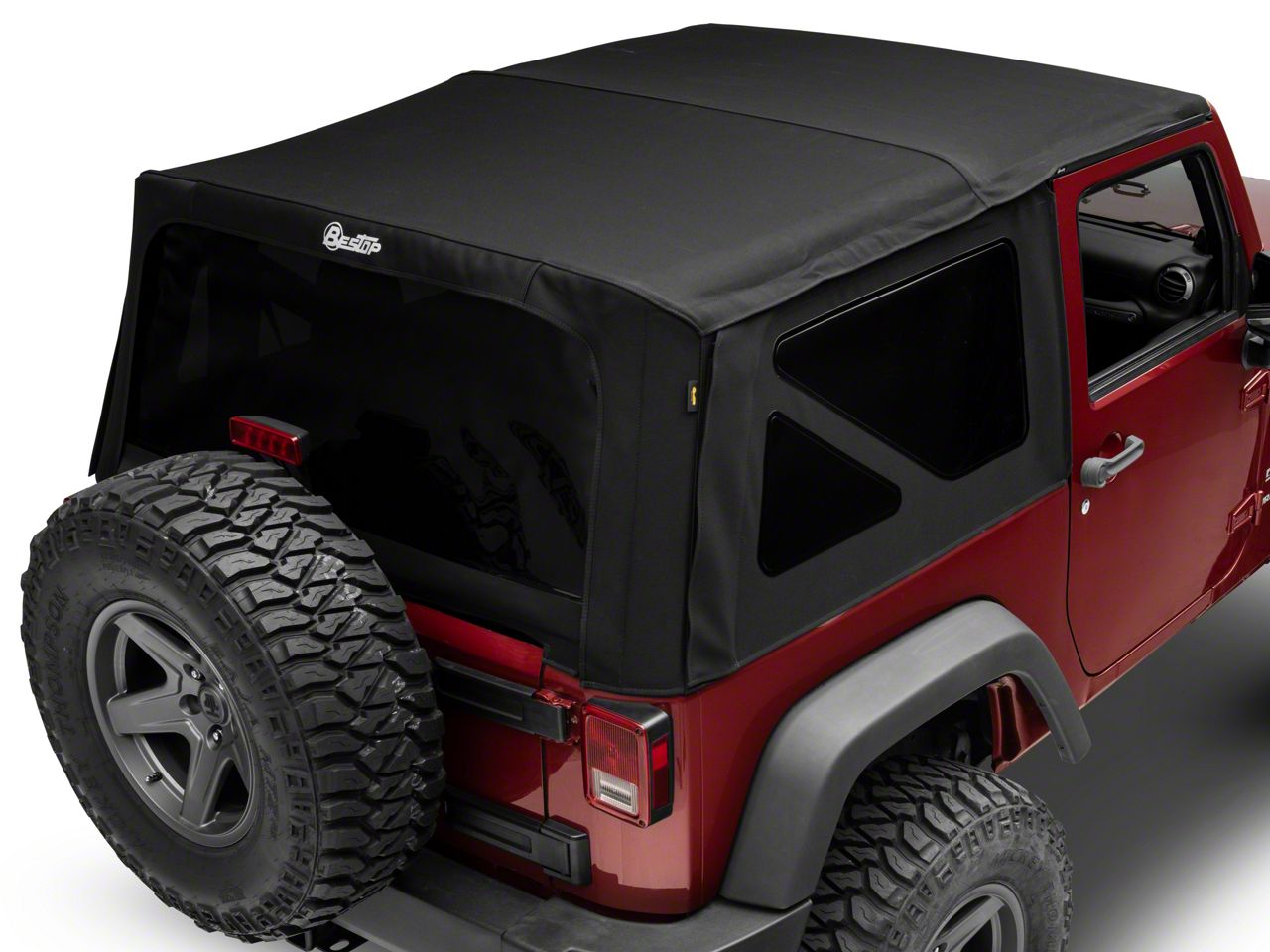 Bestop Jeep Wrangler Trektop NX Soft Top; Black Diamond 56852-35 (07-18  Jeep Wrangler JK 2-Door) - Free Shipping