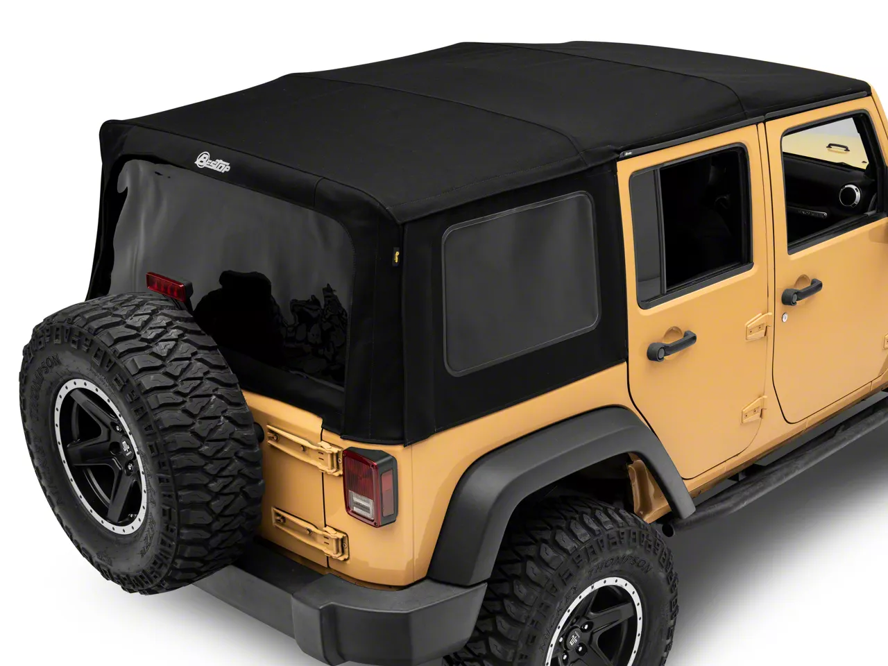 Bestop Jeep Wrangler Supertop NX Soft Top; Black Diamond 54723-35 (07-18 Jeep  Wrangler JK 4-Door) - Free Shipping