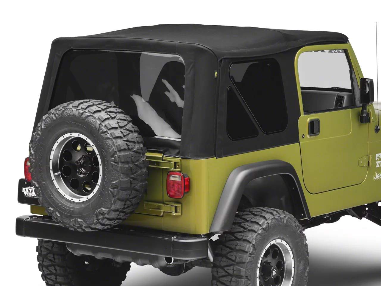 Bestop Supertop NX Soft Top with Tinted Windows; Matte Black Twill (97-06  Jeep Wrangler TJ