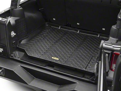 Bestop Rear Cargo Liner; Black (07-18 Jeep Wrangler JK)