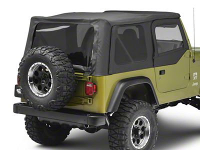 Bestop Replace-A-Top with Tinted Windows; Black Denim (97-02 Jeep Wrangler TJ w/ Half Doors)