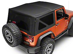 Bestop Replace-A-Top with Tinted Windows; Matte Black Twill (10-18 Jeep Wrangler JK 2-Door)