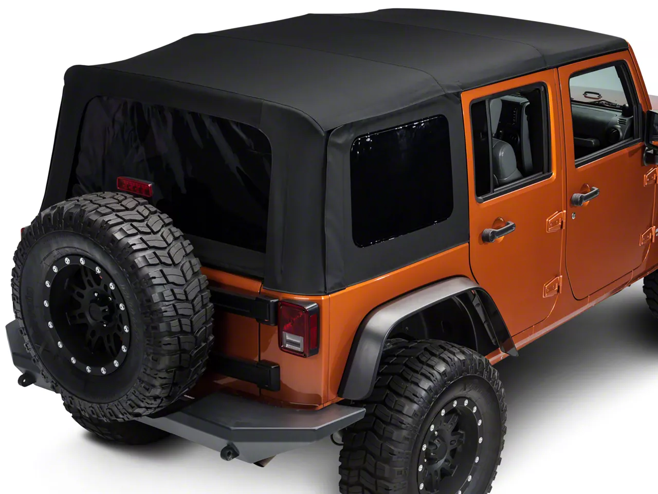 Bestop Jeep Wrangler Replace-A-Top with Tinted Windows; Matte Black Twill  79847-17 (10-18 Jeep Wrangler JK 4-Door) - Free Shipping