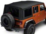 Bestop Replace-A-Top with Tinted Windows; Matte Black Twill (10-18 Jeep Wrangler JK 4-Door)