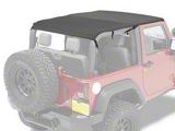 Bestop Safari-Style Header Bikini Top; Cable Style; Black Diamond (10-18 Jeep Wrangler JK 2-Door)