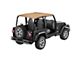 Bestop Safari-Style Strapless Bikini Top; Spice (97-02 Jeep Wrangler TJ w/ Bestop Windshield Channel 51210-01)