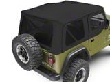 Bestop Sailcloth Replace-A-Top with Tinted Windows; Black Vinyl (97-02 Jeep Wrangler TJ w/ Half Steel Doors)