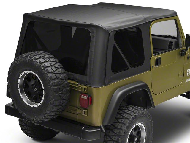 Bestop Sailcloth Replace-A-Top with Tinted Windows; Black Diamond (03-06 Jeep Wrangler TJ w/ Full Steel Doors)