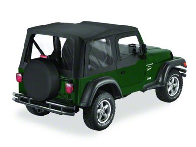 Bestop Replace-A-Top with Clear Windows; Black Diamond (03-06 Jeep Wrangler TJ w/ Half Steel Door)