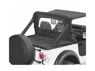 Bestop Sport Bar Covers; Black Denim (87-90 Jeep Wrangler YJ)