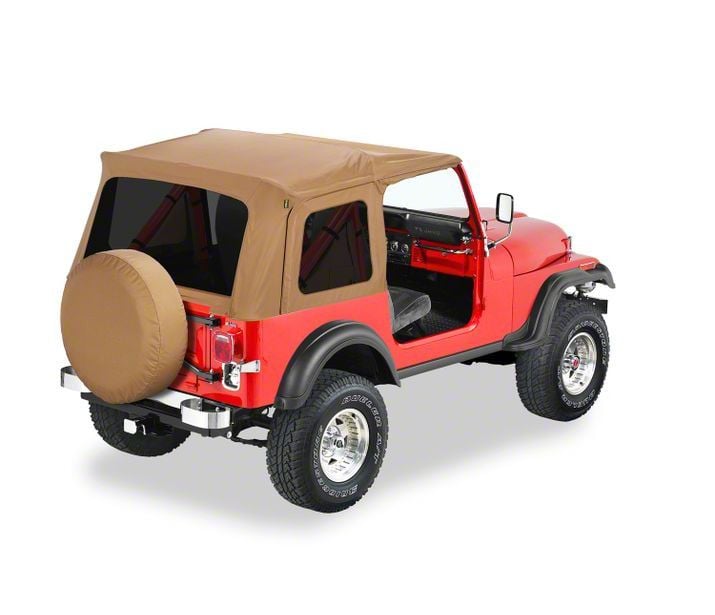 Bestop Jeep Wrangler Targa-Style Strapless Bikini Top - Spice 52519-37  (92-95 Jeep Wrangler YJ)