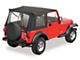 Bestop Supertop Classic Replacement Soft Top; Black Crush (76-95 Jeep CJ7 & Wrangler YJ w/ Full Doors)