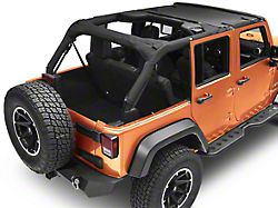 Bestop Targa-Style Bikini Top; Black Diamond (07-18 Jeep Wrangler JK)