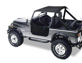 Bestop Traditional Bikini Top; Tan (76-91 Jeep CJ7 u0026 Wrangler YJ)