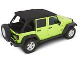 Bestop Trektop NX Glide Soft Top; Black Twill (07-18 Jeep Wrangler JK 4-Door)