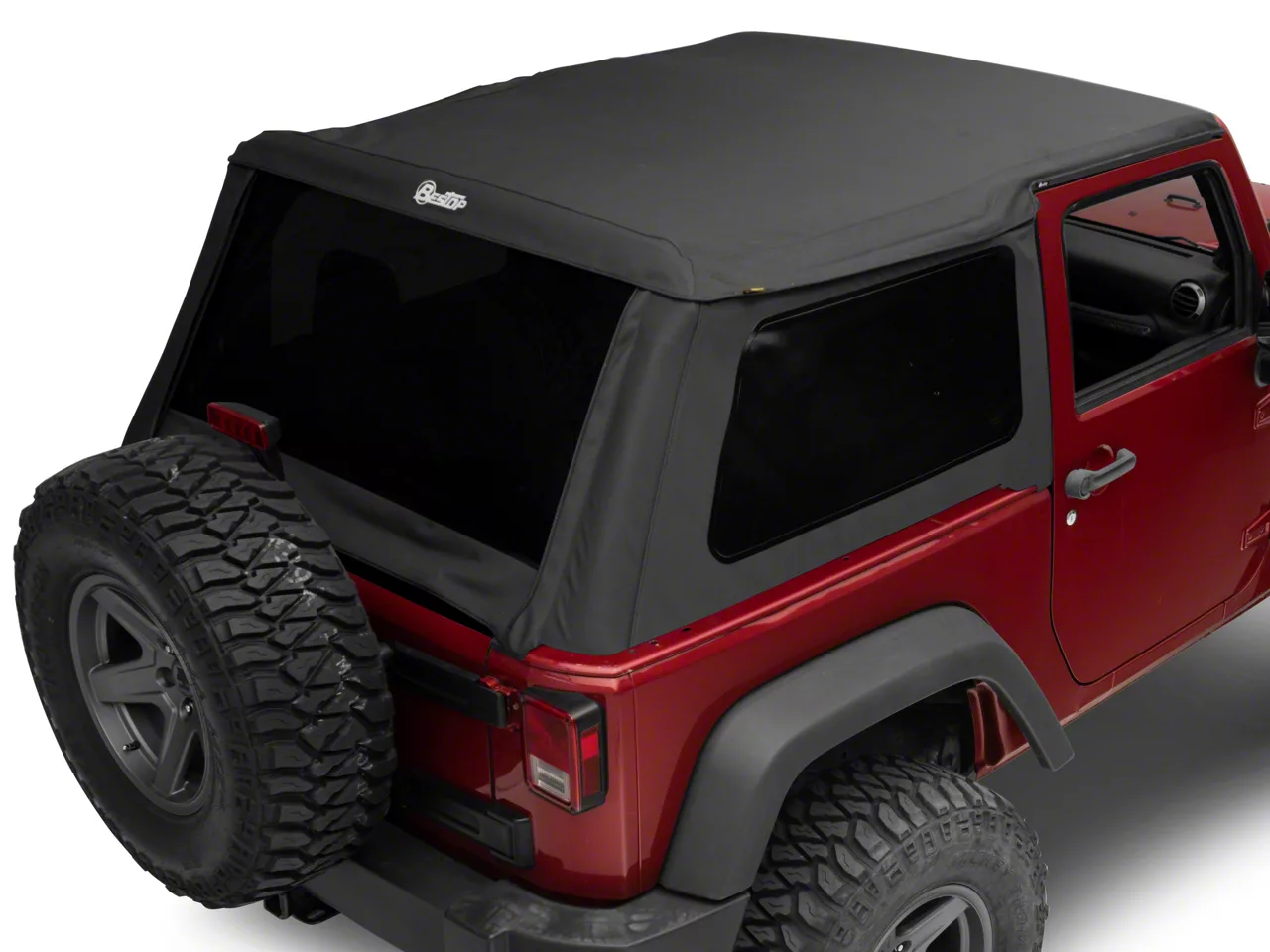 Bestop Jeep Wrangler Supertop NX Soft Top; Black Diamond 54722-35 (07-18  Jeep Wrangler JK 2-Door) - Free Shipping