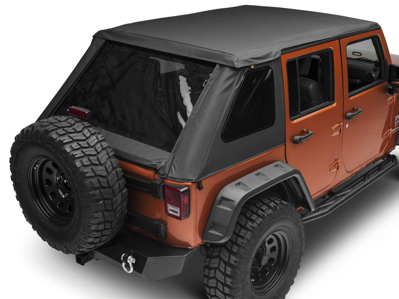 Bestop Jeep Wrangler Trektop NX Soft Top; Black Diamond 56853-35 (07-18  Jeep Wrangler JK 4-Door) - Free Shipping