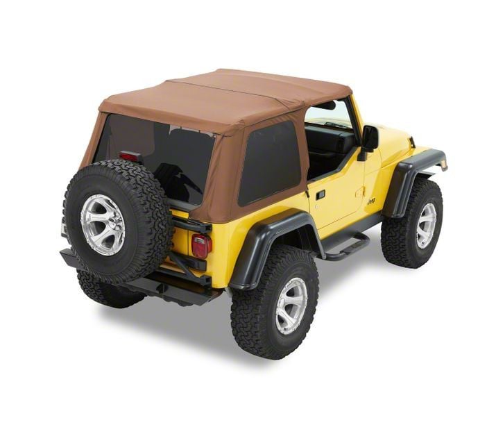 Bestop Jeep Wrangler Trektop NX Soft Top - Spice 56820-37 (97-06 Jeep Wrangler  TJ