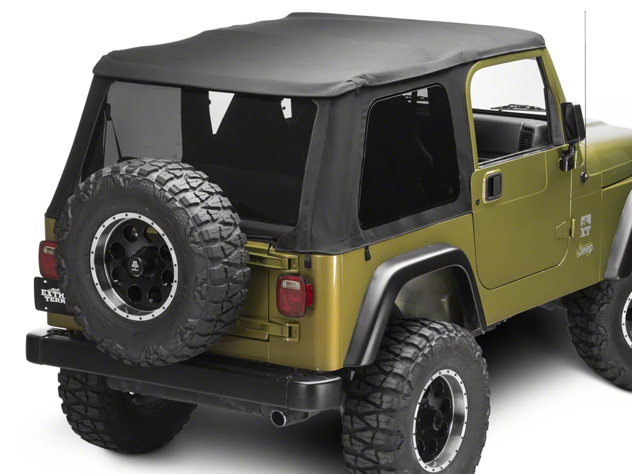 Bestop Jeep Wrangler Trektop NX Soft Top - Black Twill 56920-17 (97-06 Jeep  Wrangler TJ