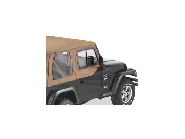 Bestop Upper Door Sliders for Bestop or Factory Soft Tops; Spice (97-06 Jeep Wrangler TJ)