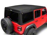 Bestop Supertop Ultra Squareback Soft Top; Premium Black Twill (18-24 Jeep Wrangler JL 4-Door)