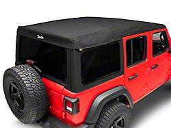 Bestop Supertop Ultra Squareback Soft Top; Premium Black Twill (18-24 Jeep Wrangler JL 4-Door)