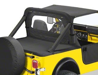 Bestop Windjammer; Black Denim (80-95 Jeep CJ5