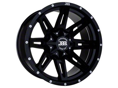 Big Baller Brand LB4 Gloss Black 6-Lug Wheel; 18x10; -25mm Offset (04-15 Titan)