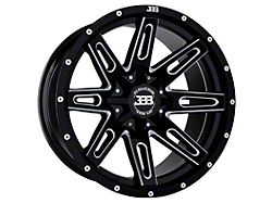 Big Baller Brand LB4 Gloss Black Milled 6-Lug Wheel; 18x9; 0mm Offset (24-25 Tacoma)