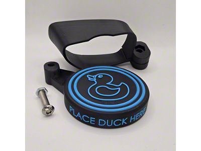 Bite the Bullet 3D Ultimate Duck Deck with Neon Blue Lettering; Black Body (20-25 Jeep Gladiator JT)