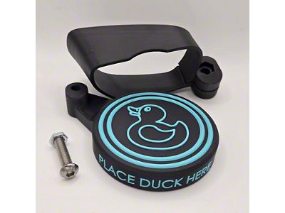 Bite the Bullet 3D Ultimate Duck Deck with Teal Lettering; Black Body (20-25 Jeep Gladiator JT)